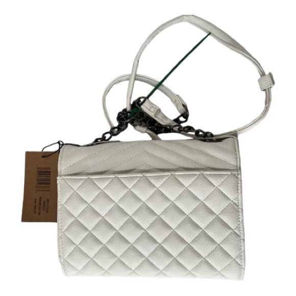 NWT Steve Madden White Bnaomi Quilted crossbody bag - Picture 2 of 4